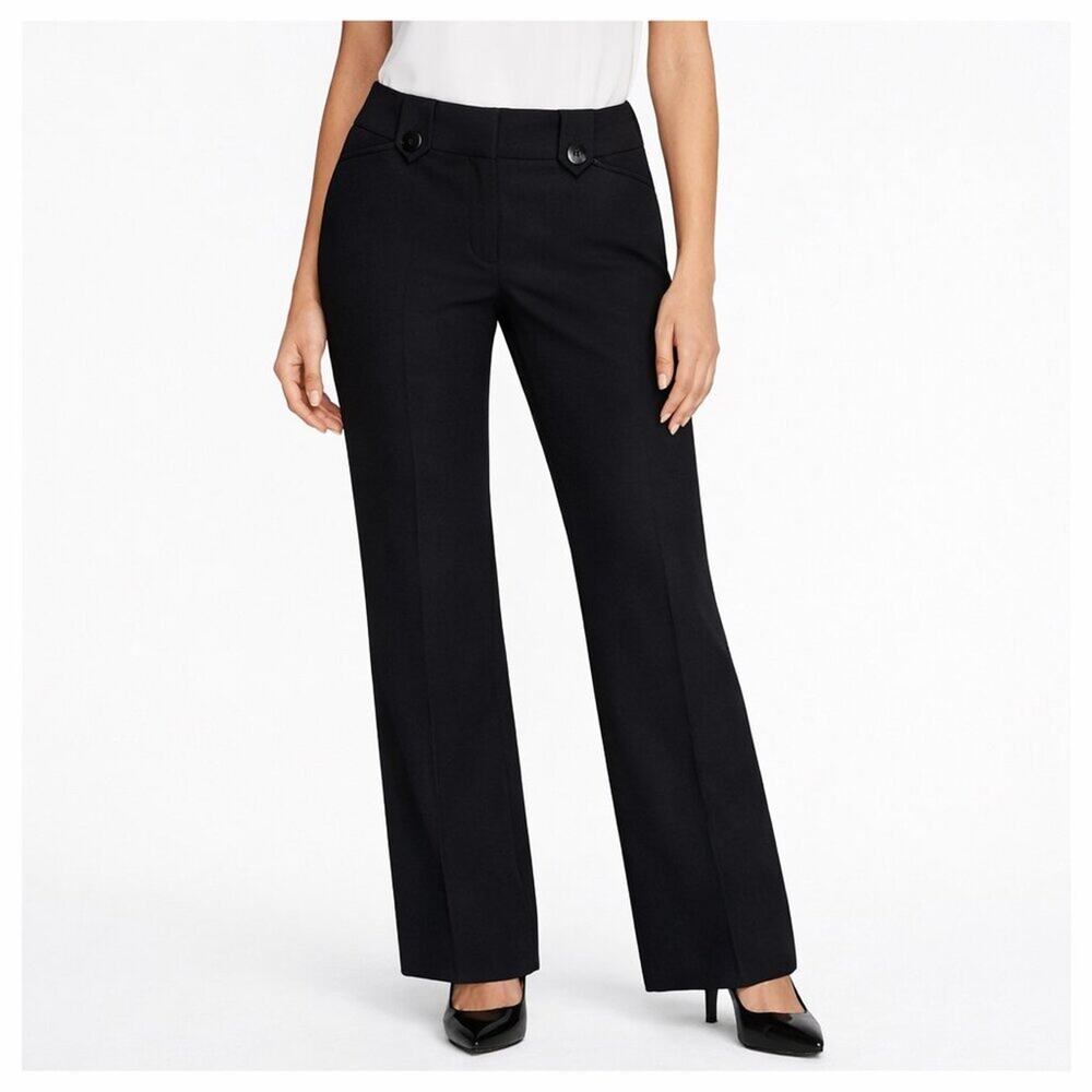 Express Design Studio Editor Wool Barely Boot Lined Trousers – Black – Size 4